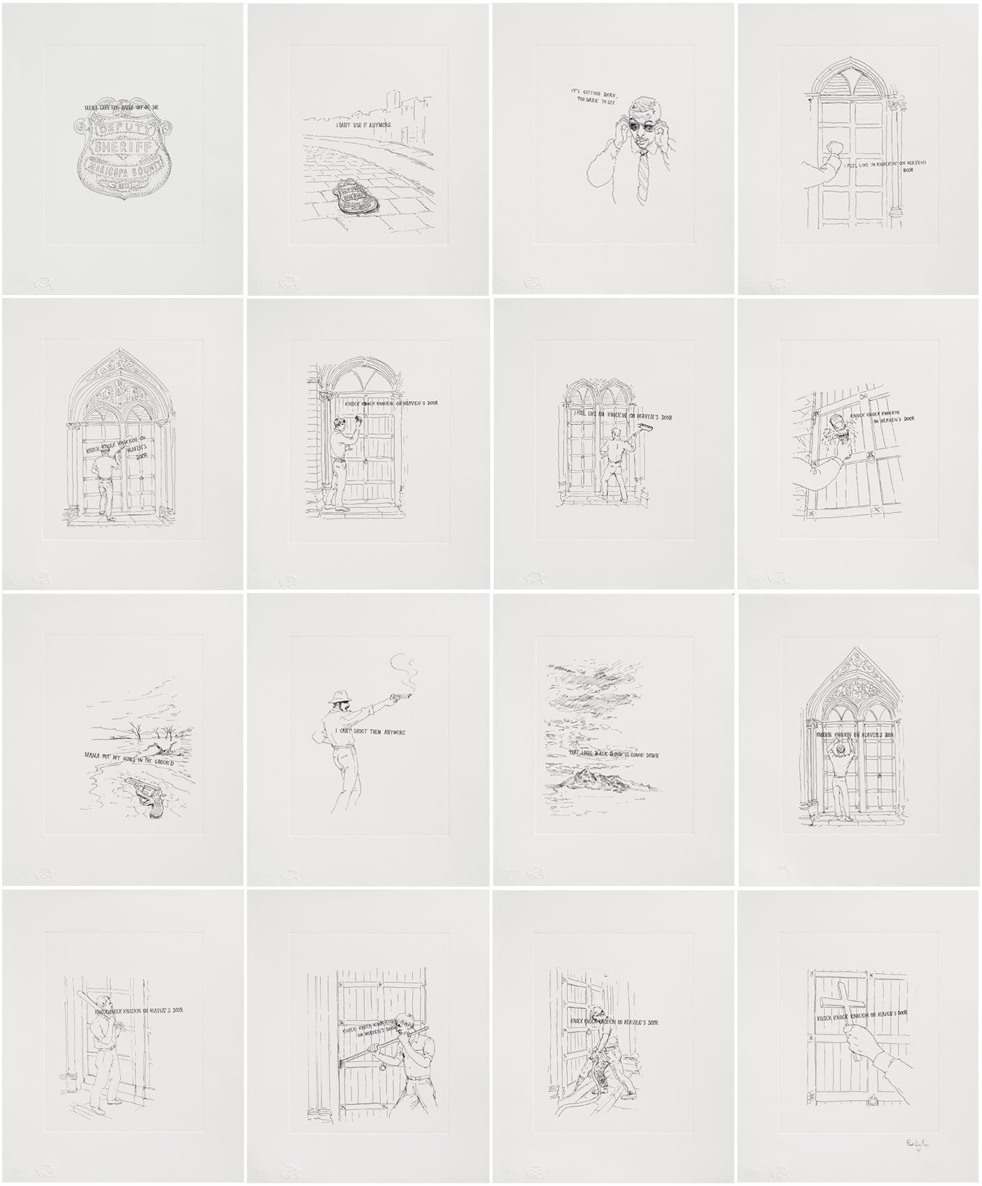 KNOCKING ON HEAVENS DOOR UNFRAMED PORTFOLIO