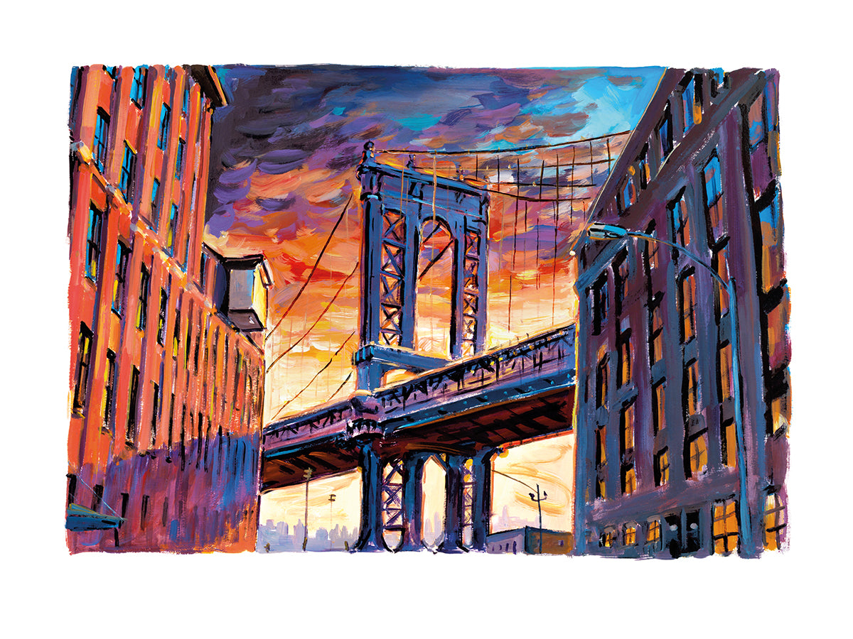 Manhattan Bridge, Downtown New York - Medium (2017)