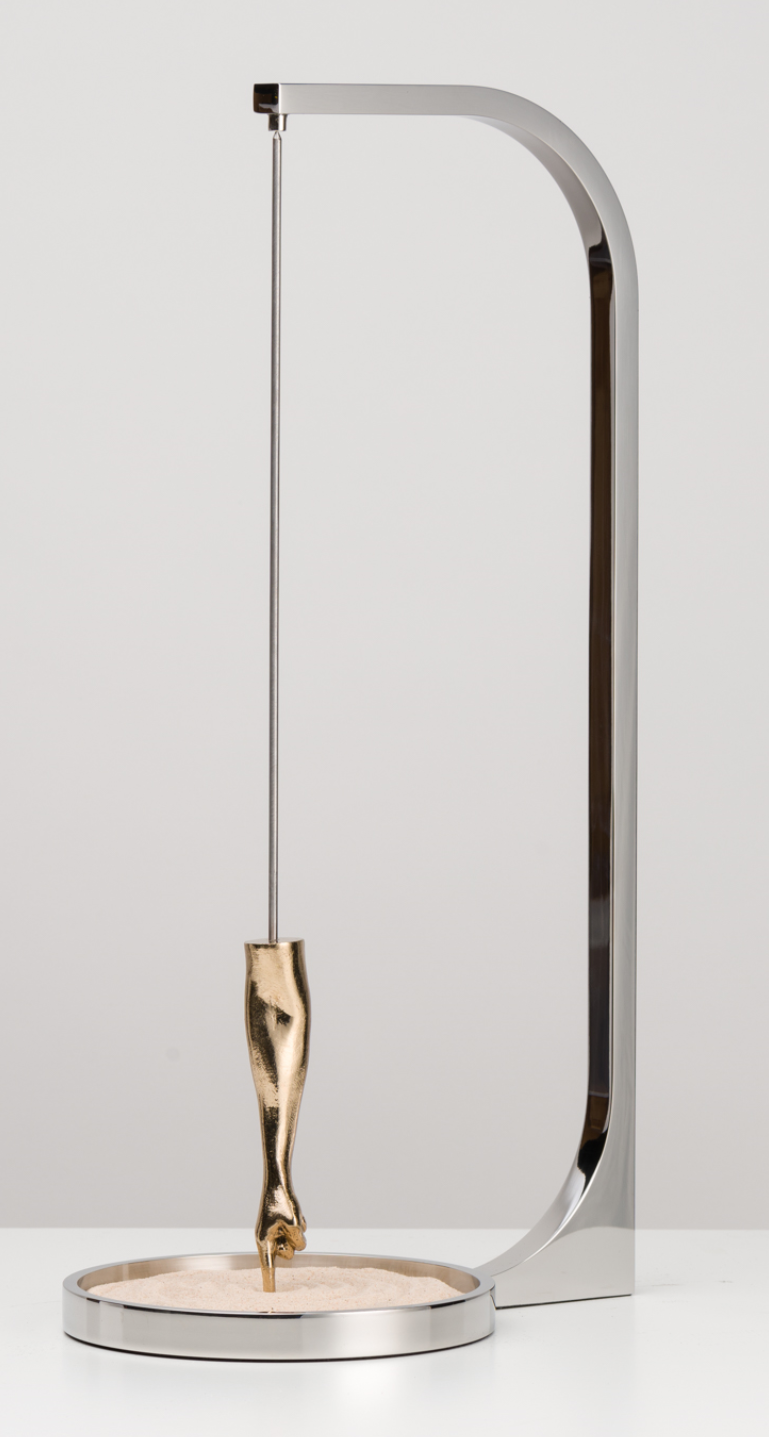 Lorenzo Quinn Draw Your Own Time Bronze, Stainless steel