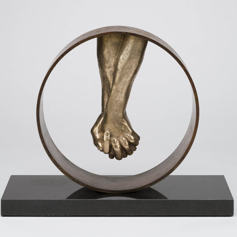 Love | Bronze, Cor-ten steel on Granite Base
