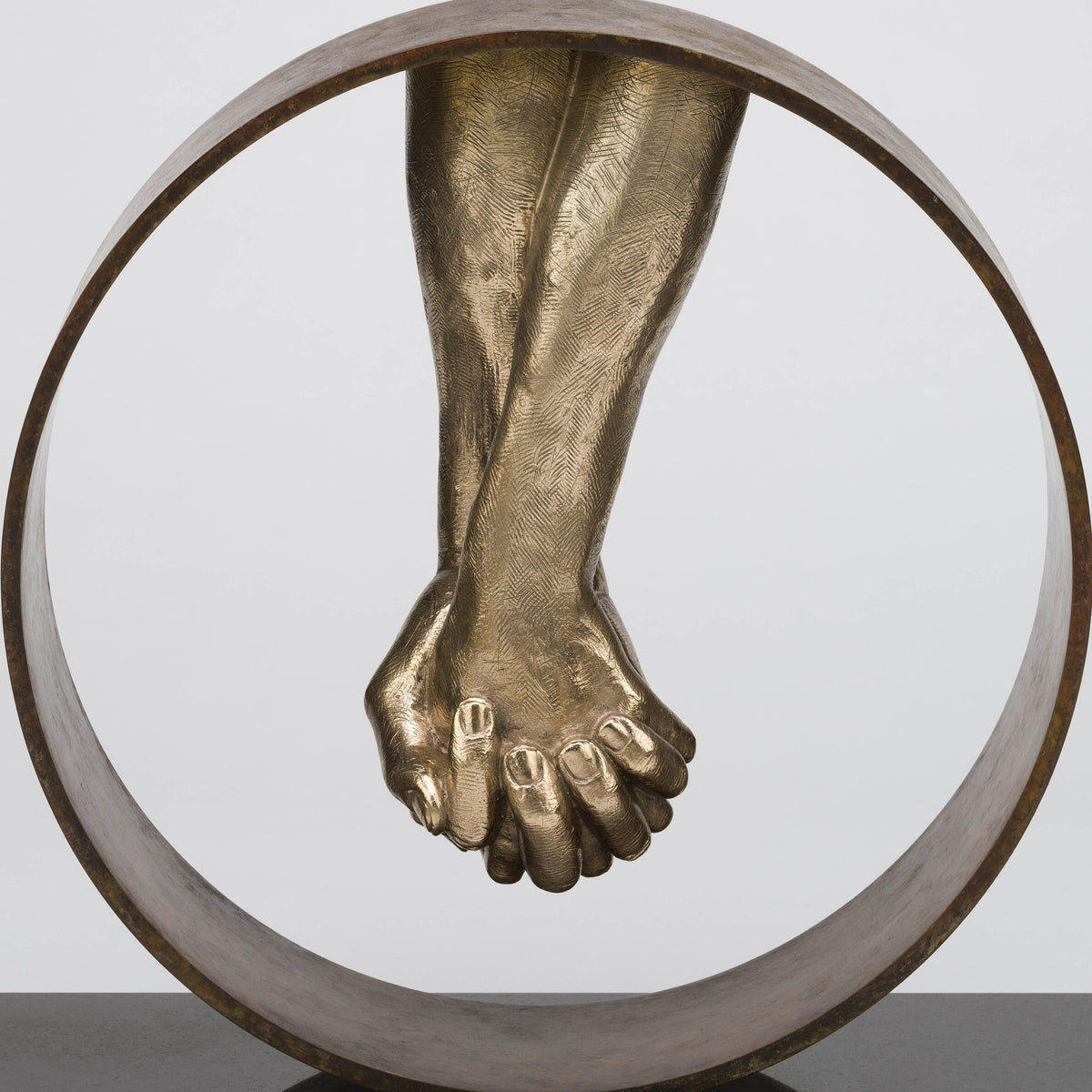 Love (Bronze, Cor-ten steel on Granite Base)