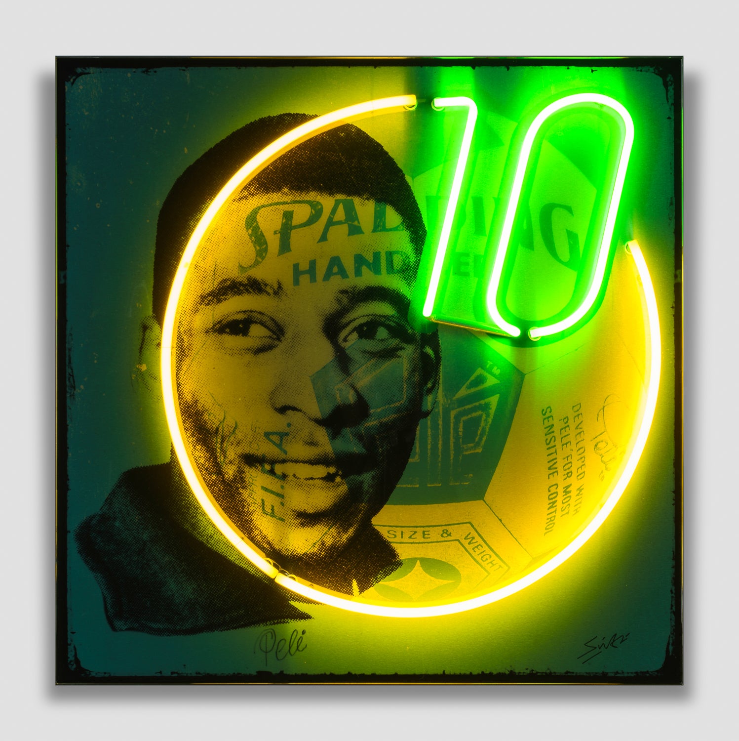 LSI ORI POR 04362 Pele Blue Neon Wall Sculpture 2 2