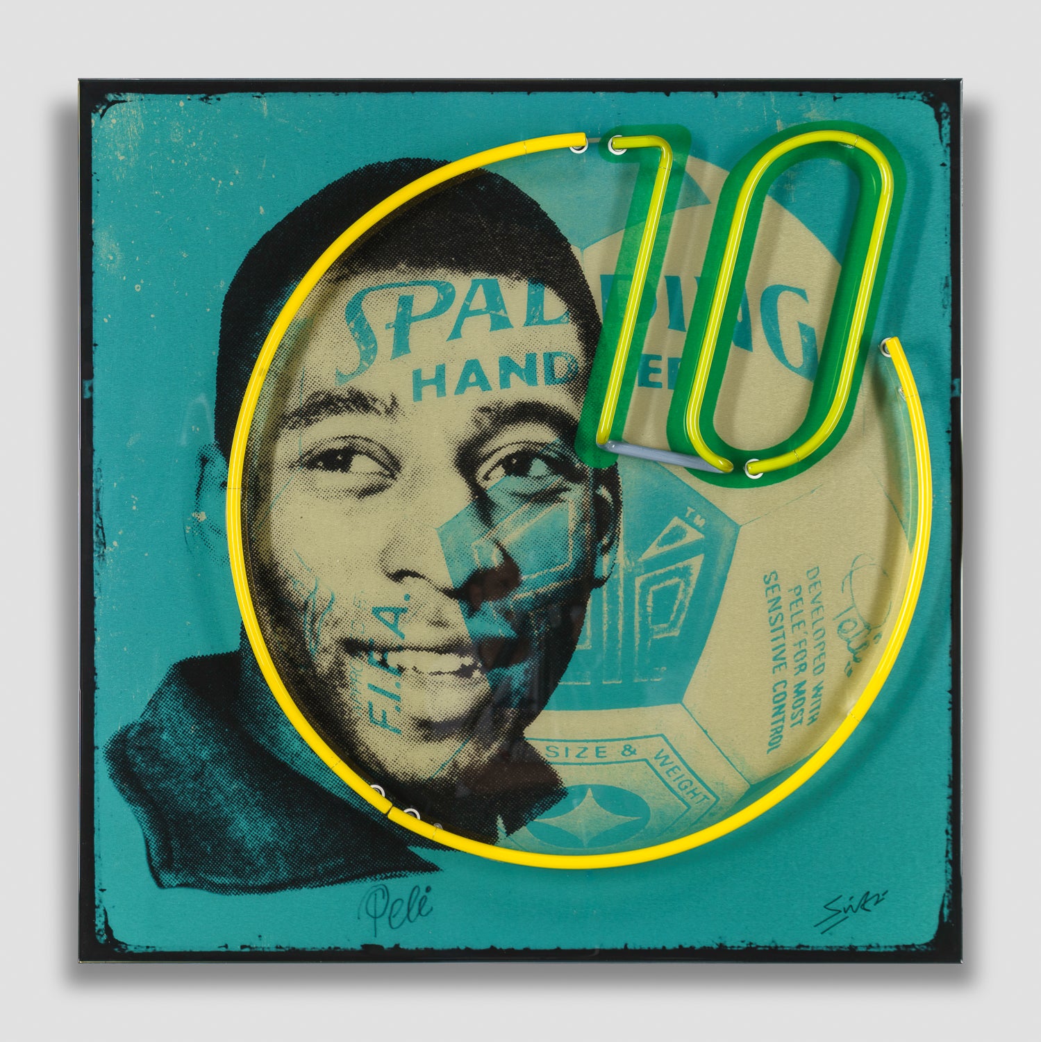 LSI ORI POR 04362 Pele Blue Neon Wall Sculpture 3 2