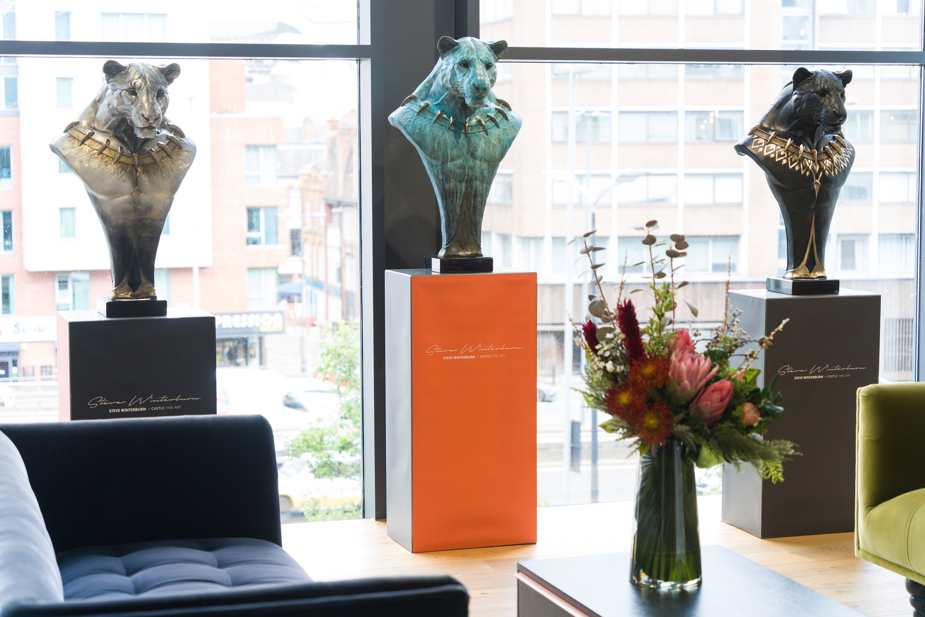 Product image 1 for steve-winterburn-love-power-wisdom-set-of-three-bronze-sculptures