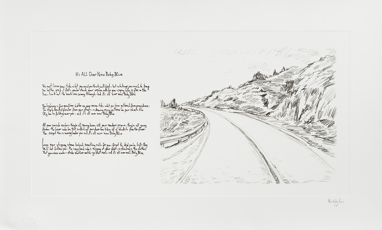 Mondo Scripto It s All Over Now, Baby Blue