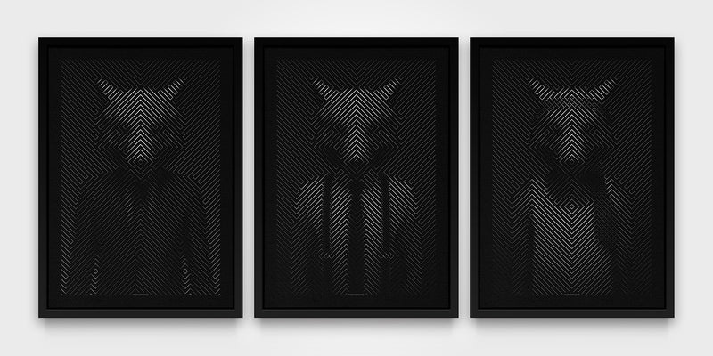 MONOMOKO WOLF OF WALL ST (TRIPTYCH)