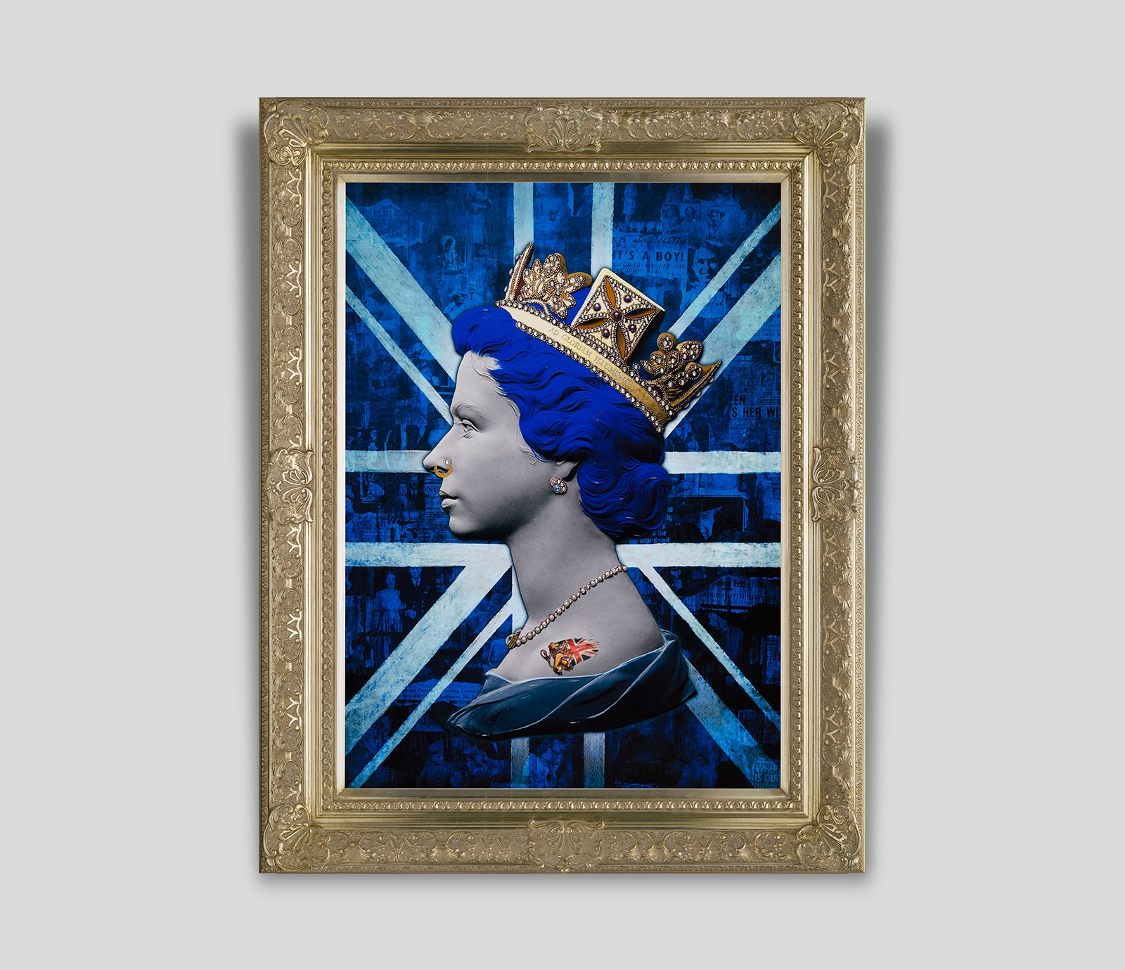 MSL BLUE HEADLINES QUEEN F grey