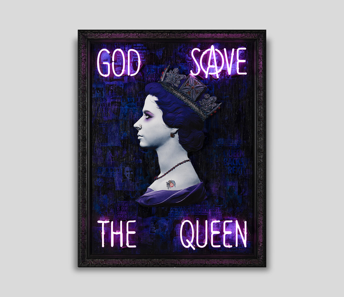 MSL ORI POR 25213 02 God Save The Queen 2 (In Violet Neon)