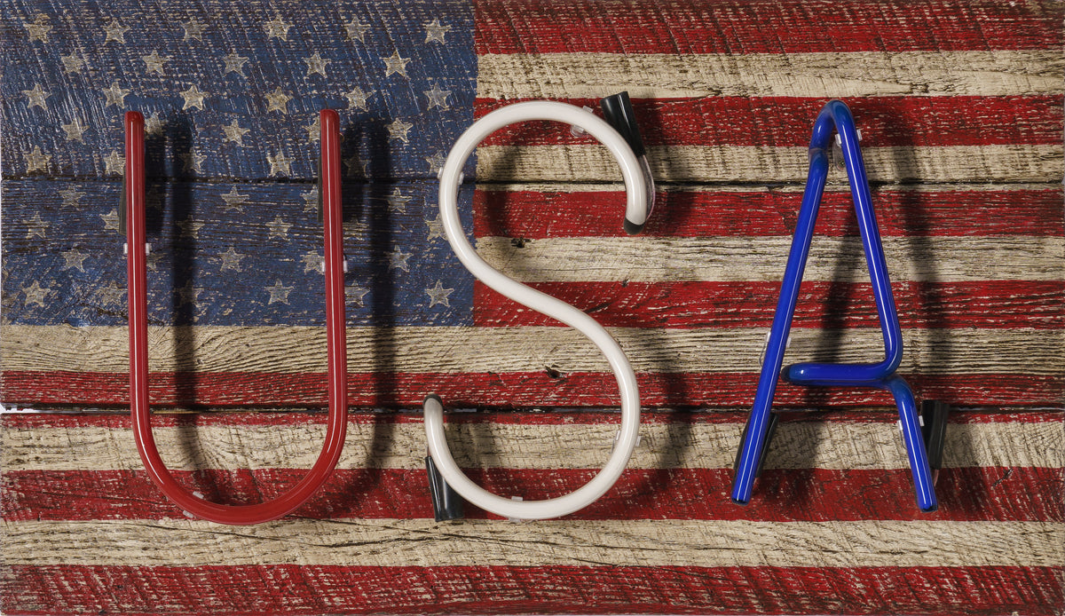 MSL ORI POR 25215 USA (Multi Coloured Neon On Painted Flag) 1