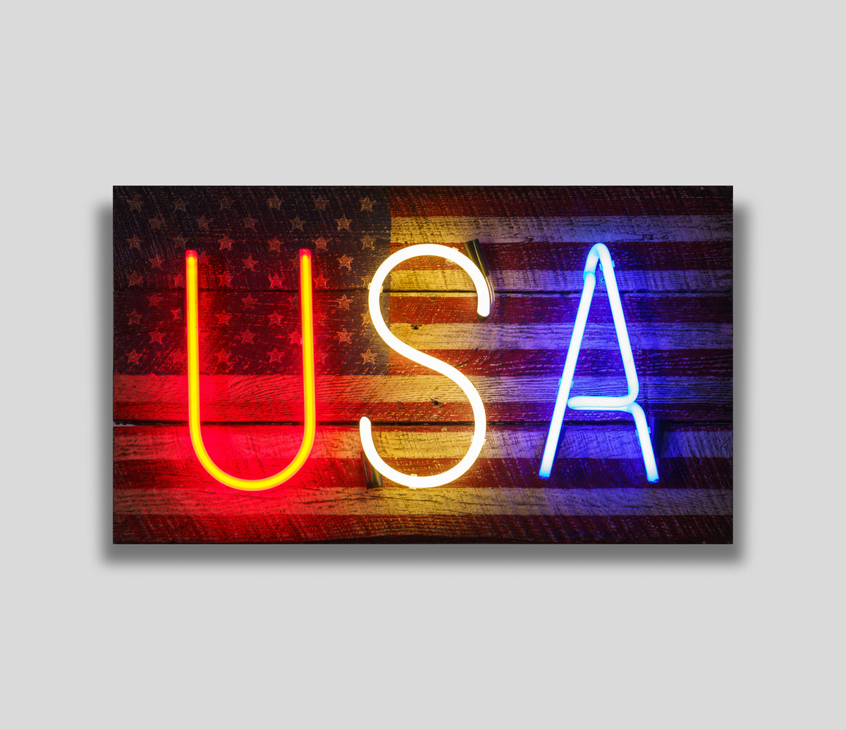 MSL ORI POR 25215 USA (Multi Coloured Neon On Painted Flag) 2 2