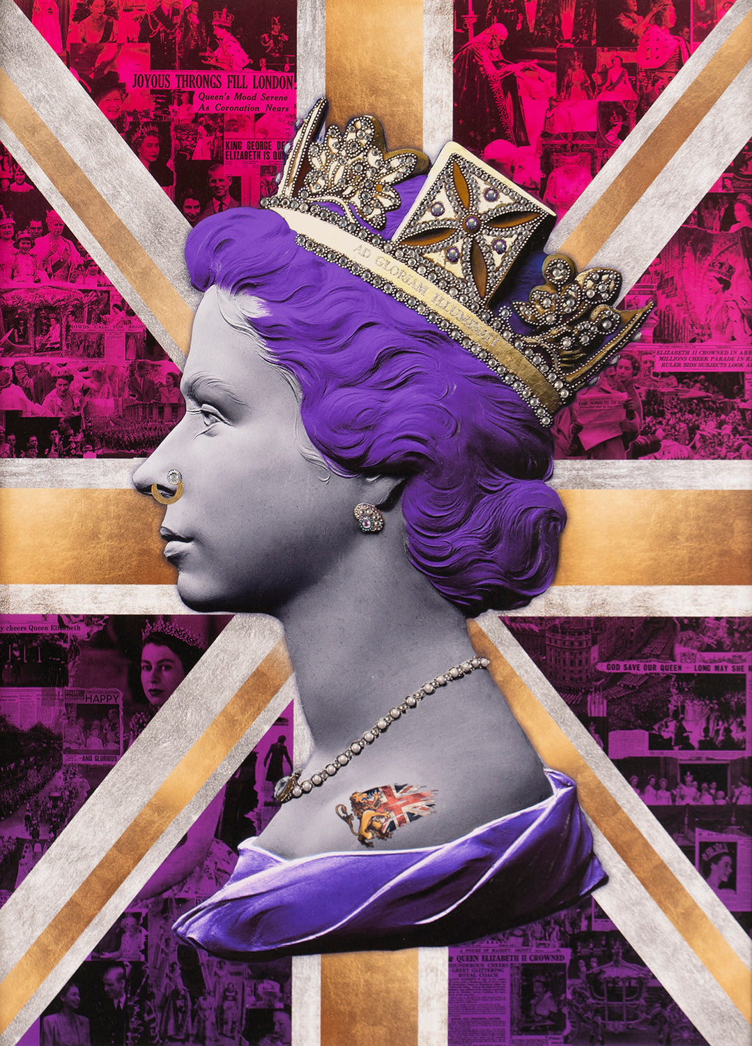 Violet & Magenta Headlines Queen