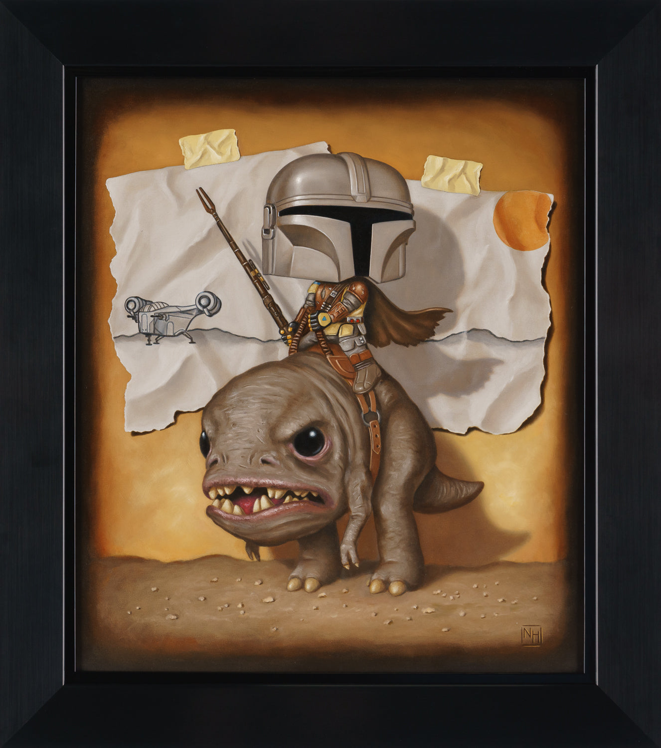 NHU ORI POR 25693 4 Mandalorian Blurrg Rider