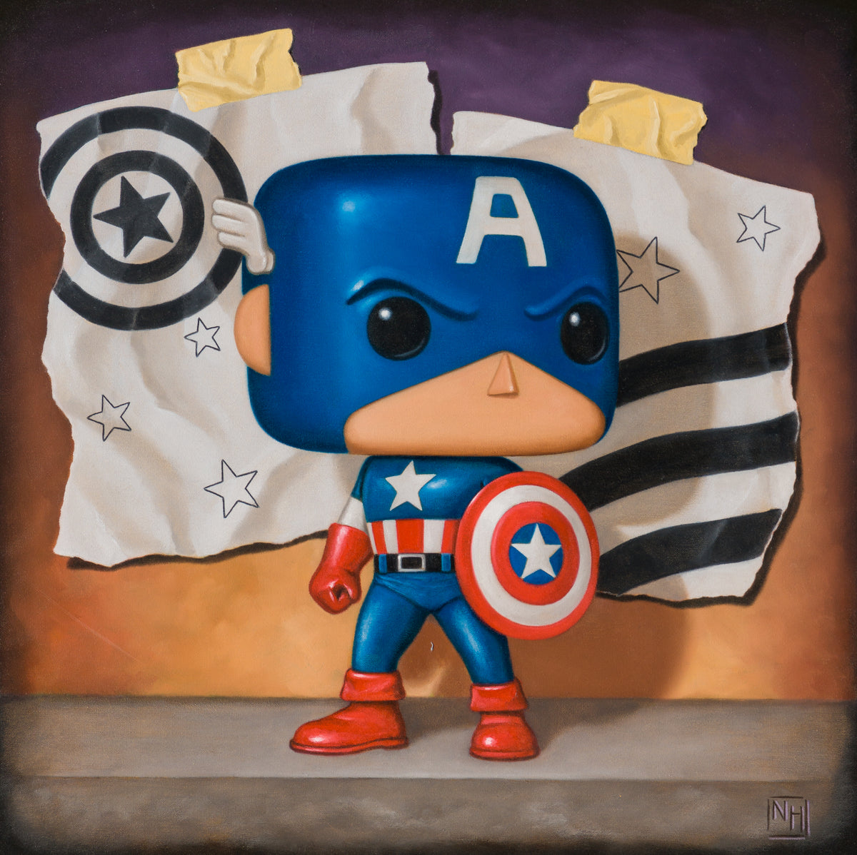NHU ORI POR 30140 31 Captain America All American Hero
