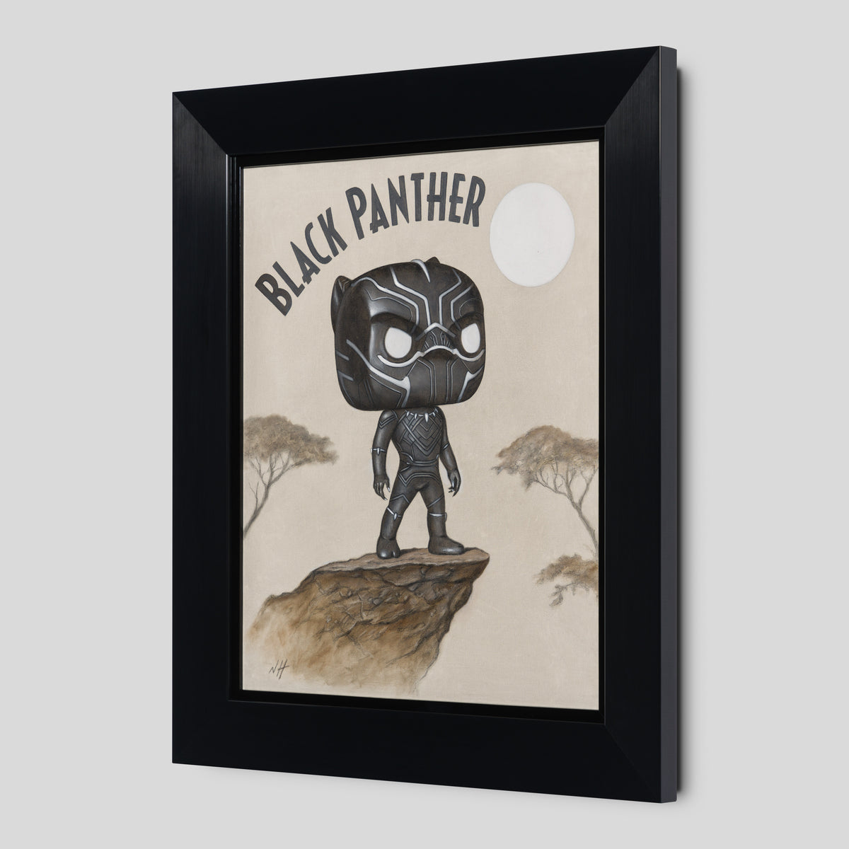 NHU ORI POR 30398 2 Black Panther Origins (Oil Sketch)