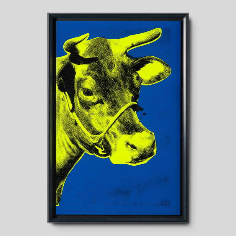 PSE SIL POR 25253 1 Cow I Yellow On Blue