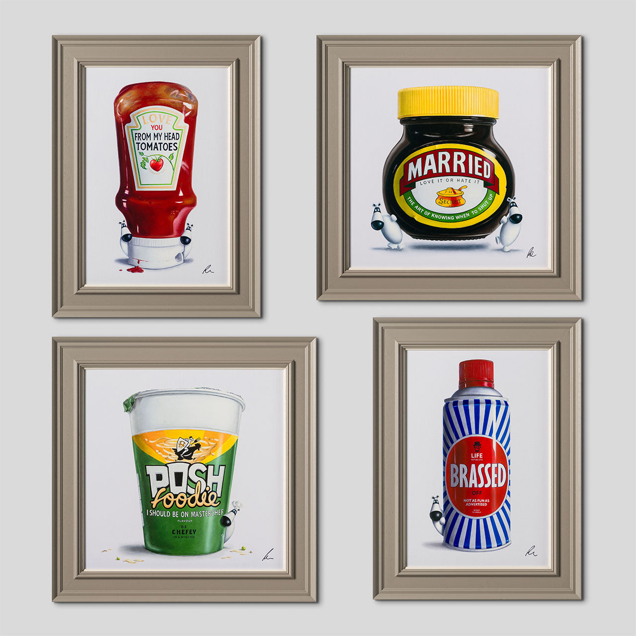 PSM Framed Set of Four