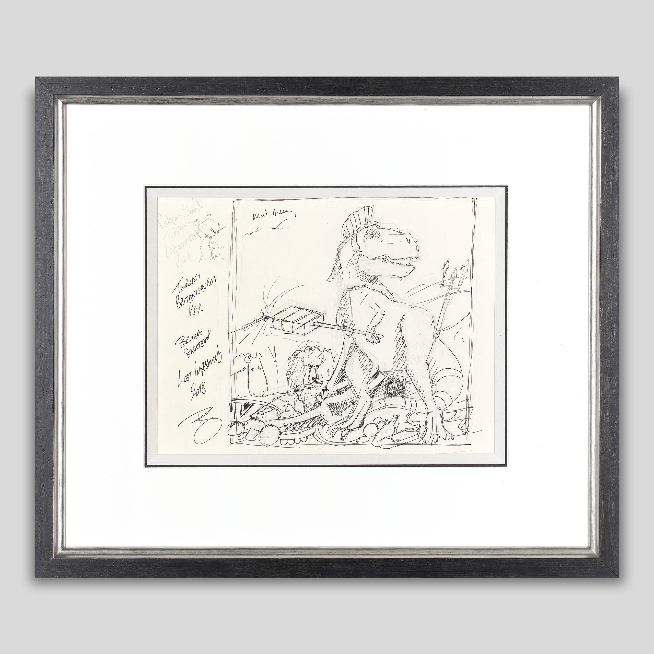 The British Empires Tenpenny Britannisaurus Rex (Sketch)