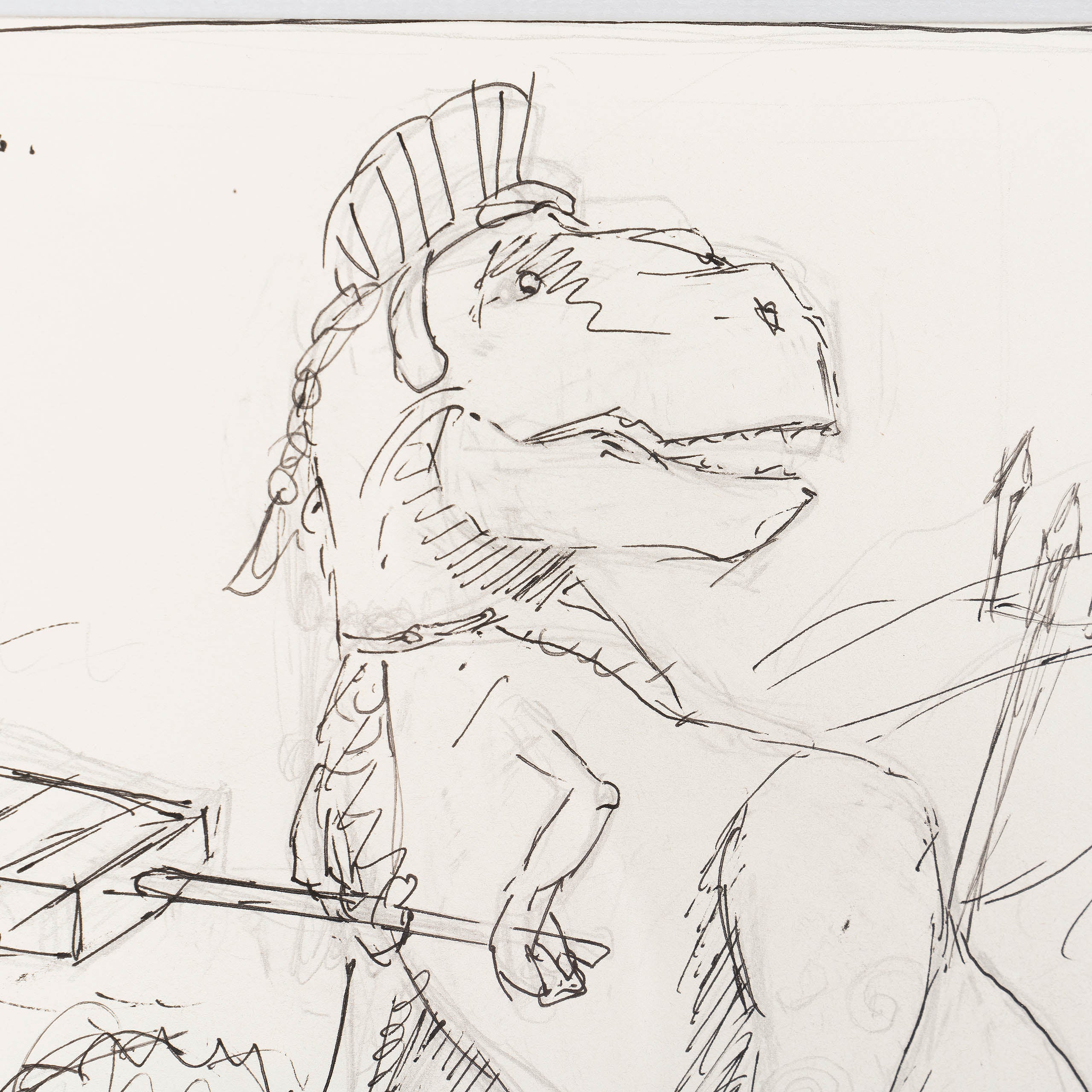 The British Empires Tenpenny Britannisaurus Rex (Sketch)