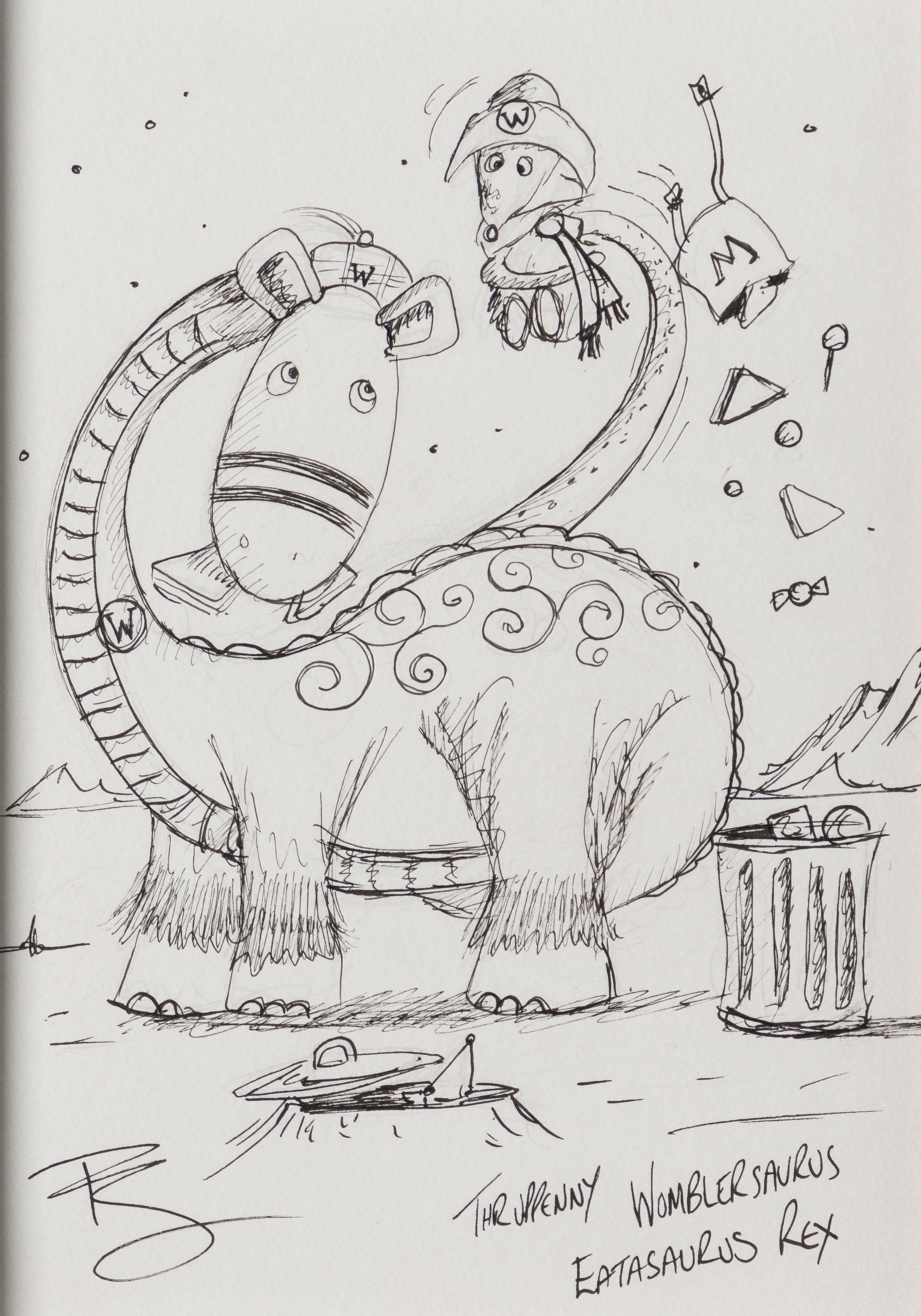 PSM ORI SKT 21557 Thrupenny Womblesaurus Eatasaurus Rex 31