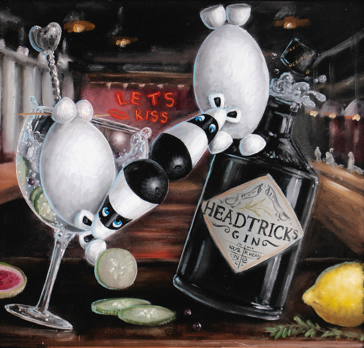 PSM SLE HUM 27660 3 Just a Couple of kiss Heads