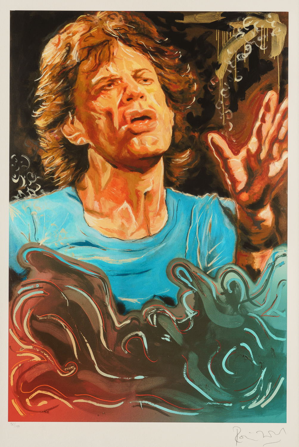 RWO SLE POR 94494 3 The Blue Smoke Suite Mick Giclee on Paper Edition