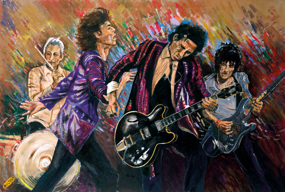 rwo stones on stage got me rockin r1