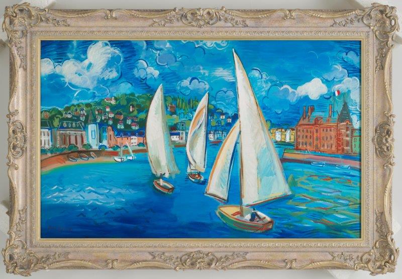 Sailing Boats At Deauville, 1933