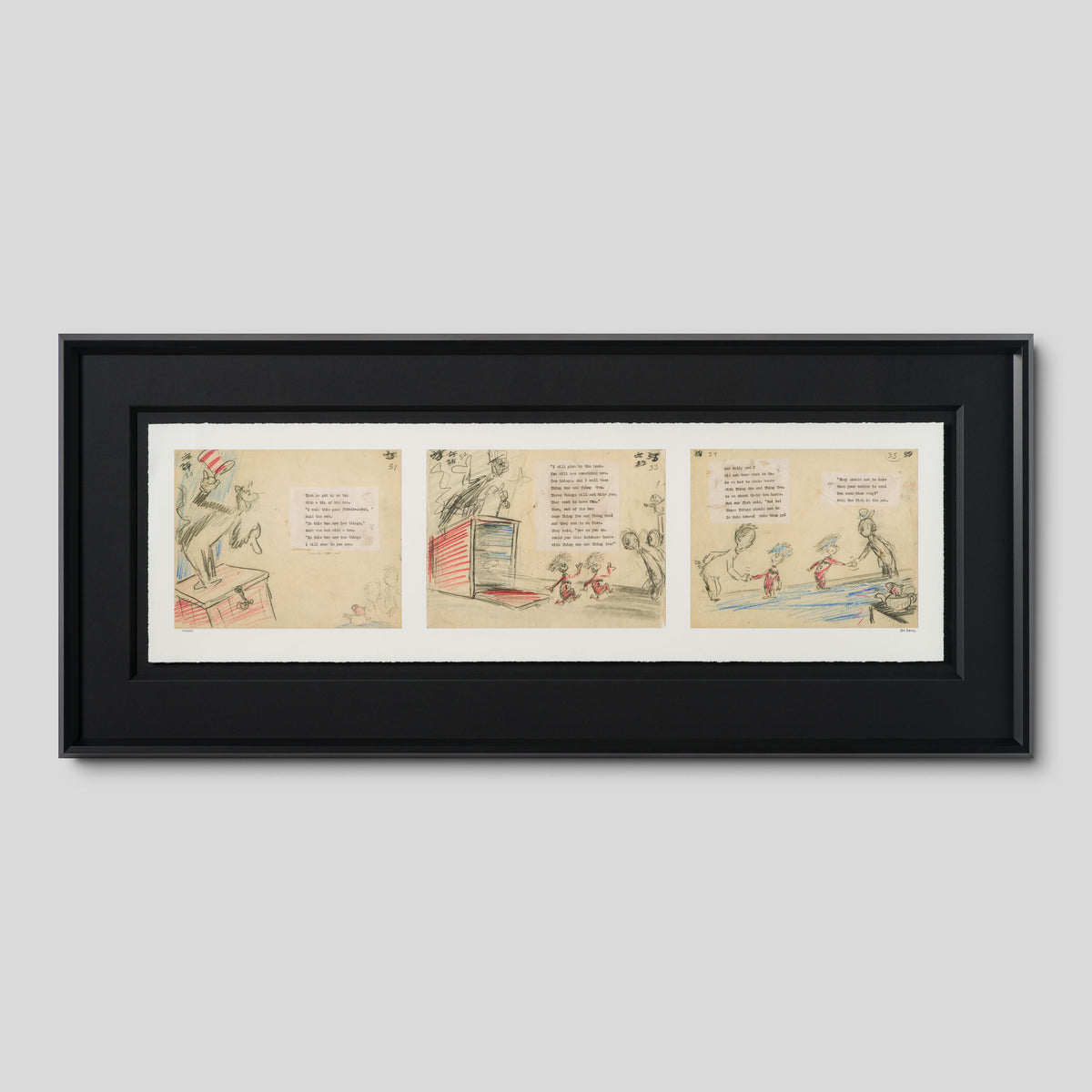 SEU Out of the box came thing two and thing one Triptych 1