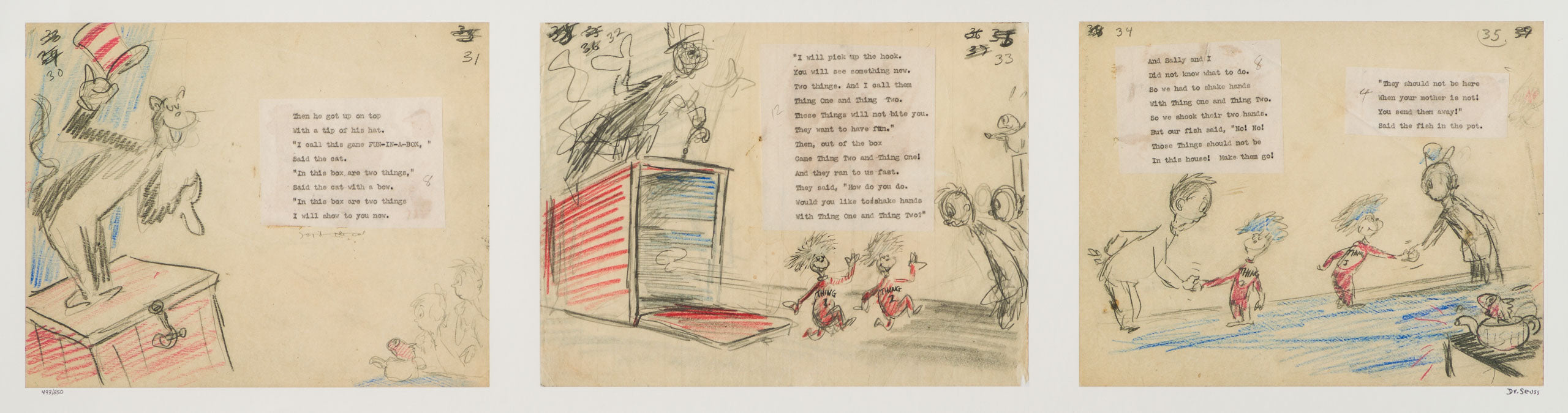 SEU Out of the box came thing two and thing one Triptych 31