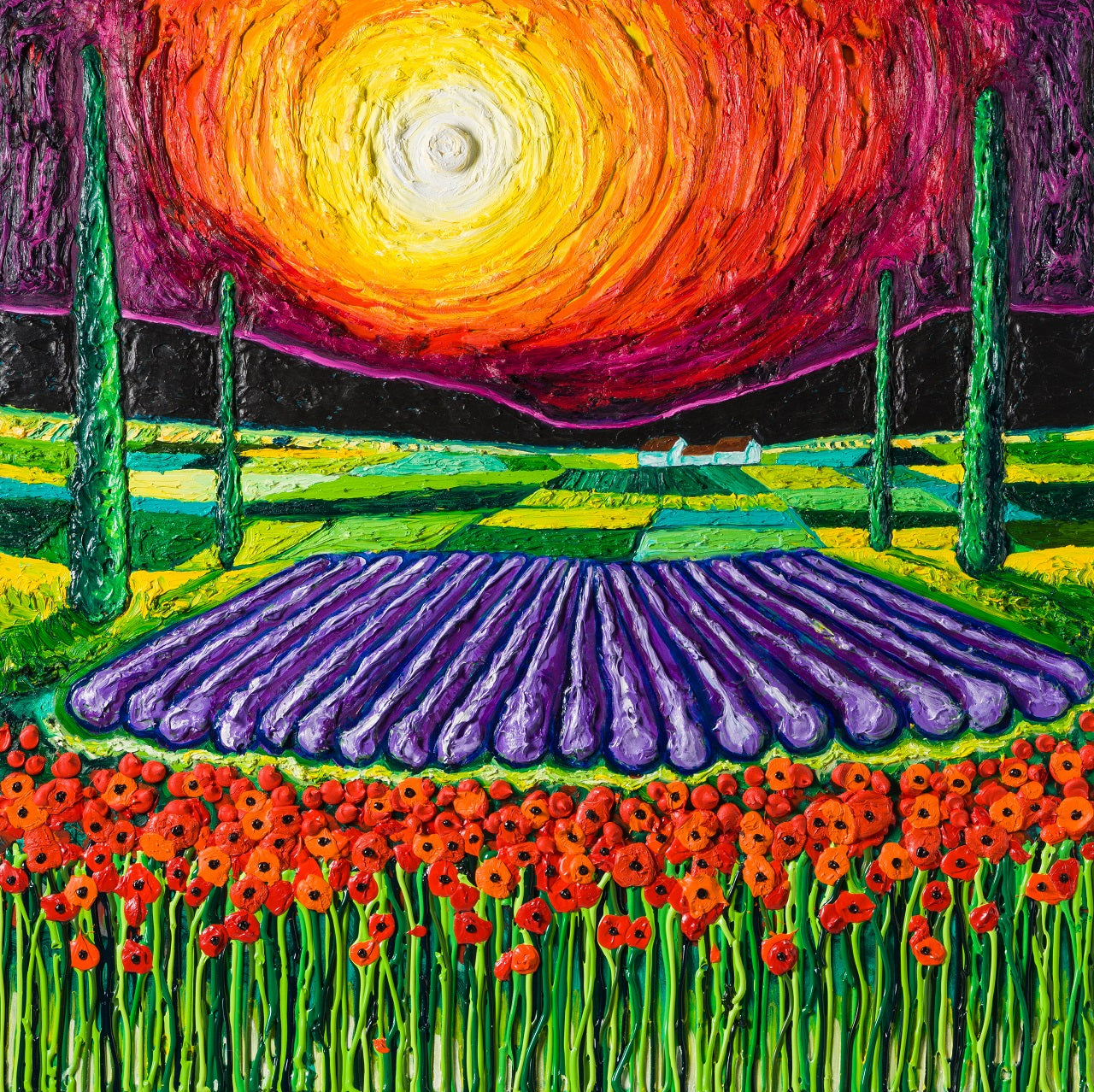 SRA ORI LAN 29488 31 Sunset On Lavender Field