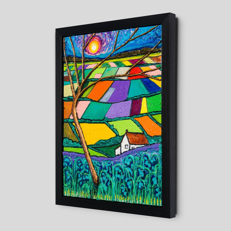 SRA ORI LAN 30471 2 Bluebells Over Patchwork Field