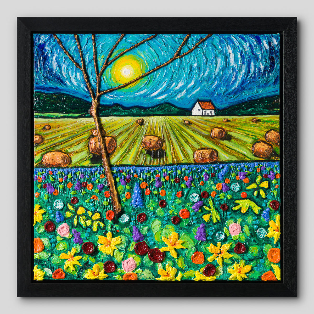 SRA ORI LAN 30484 TN Wildflowers Overlooking Hayfield