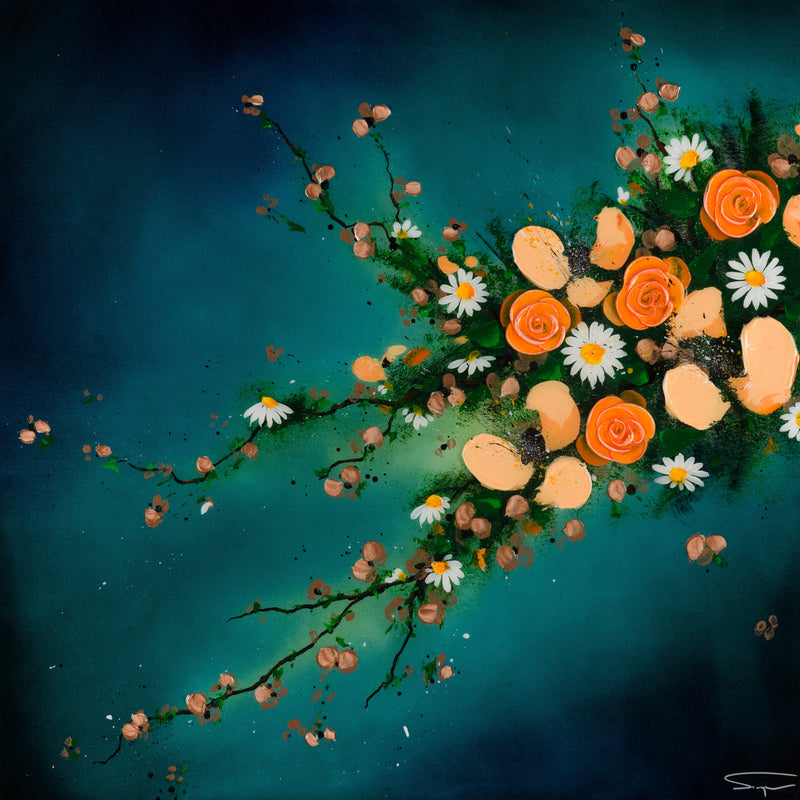 SSI Dancing Petals III 36”x36