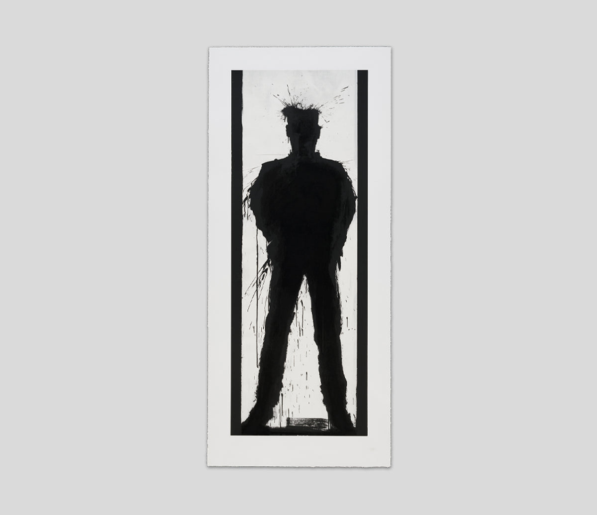 Standing Shadowman Black and White unframed