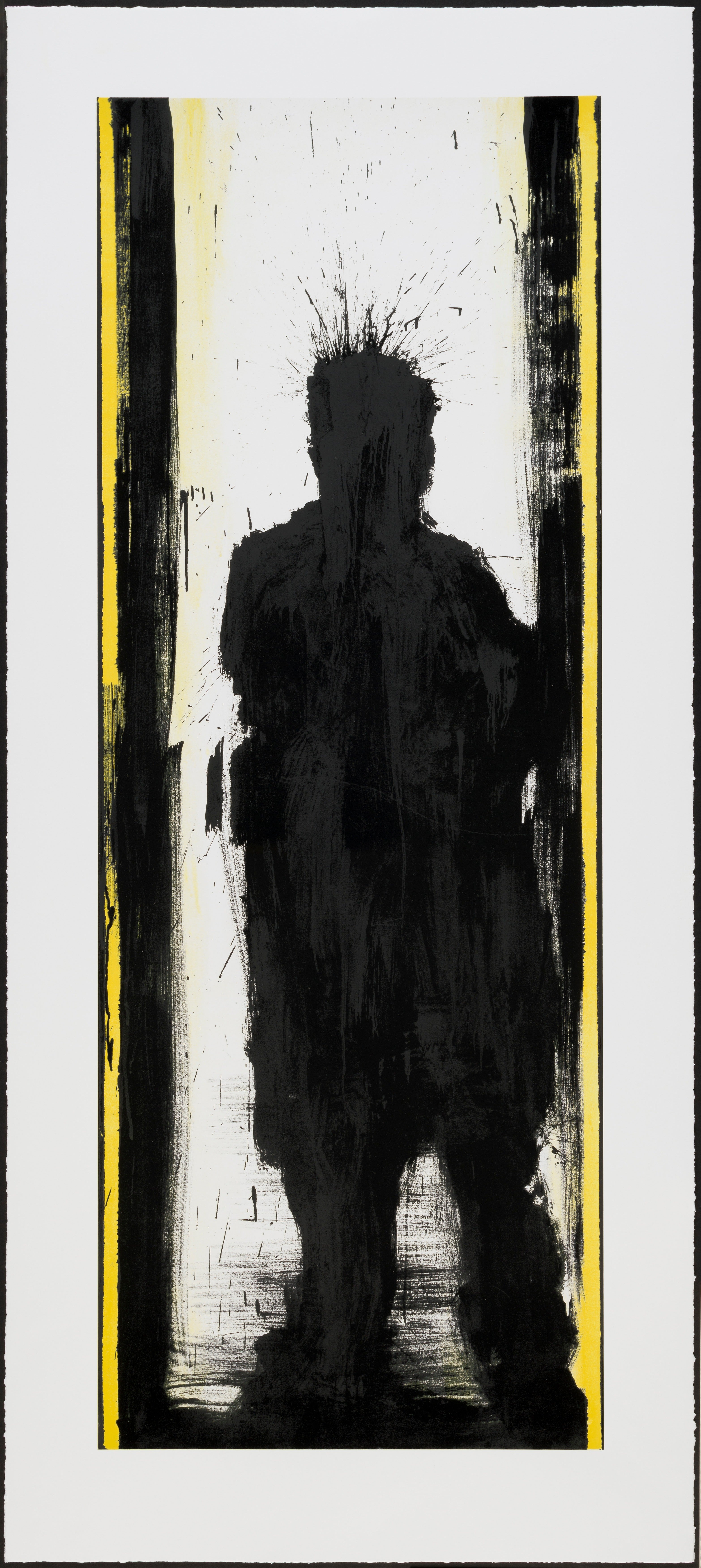 Standing Shadowman Black and Yellow 3132x7008