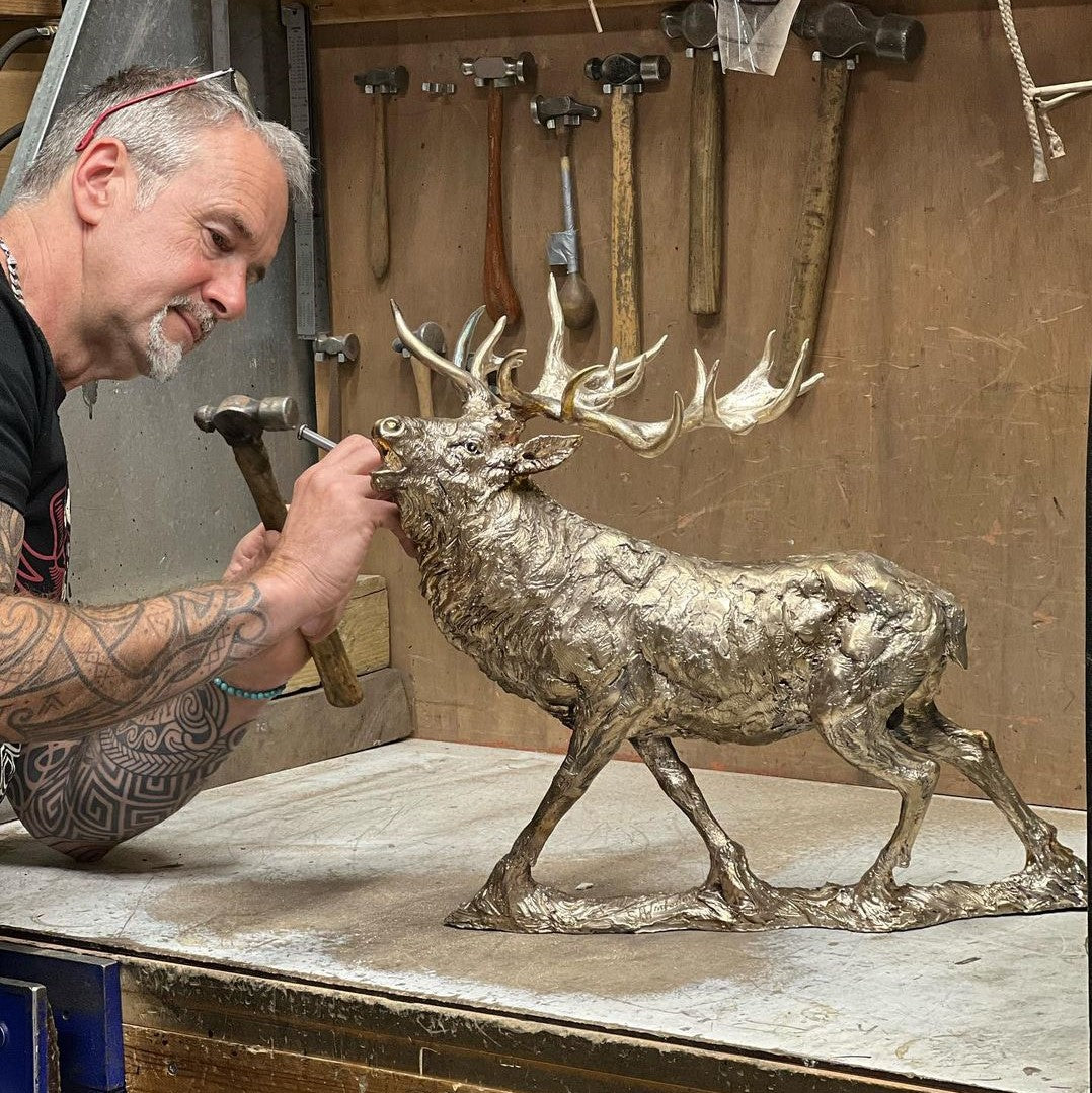 Steve Winterburn, In The Studio Creating Monarch