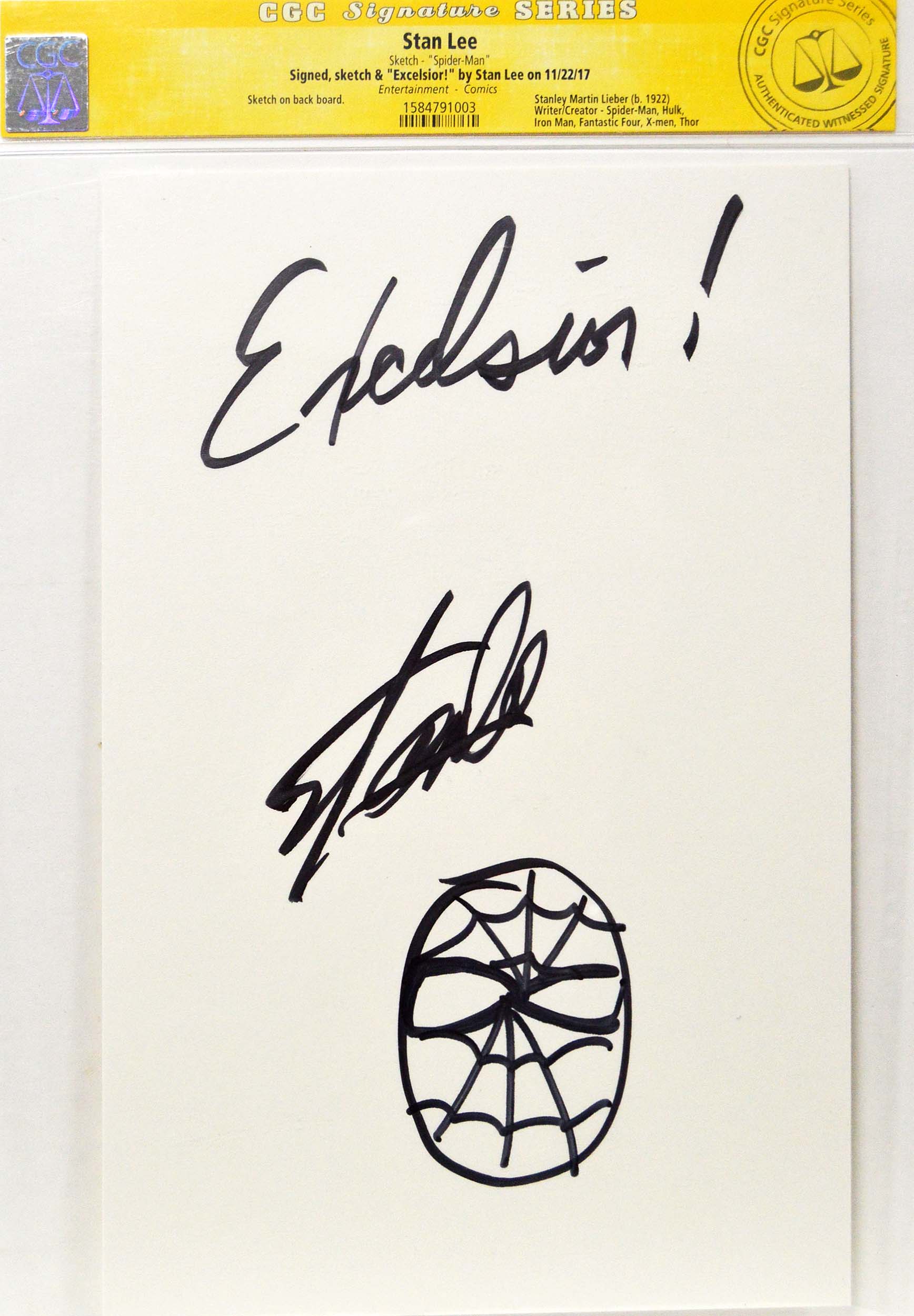 STL ORI Spider Man Hand Drawn By Stan Lee