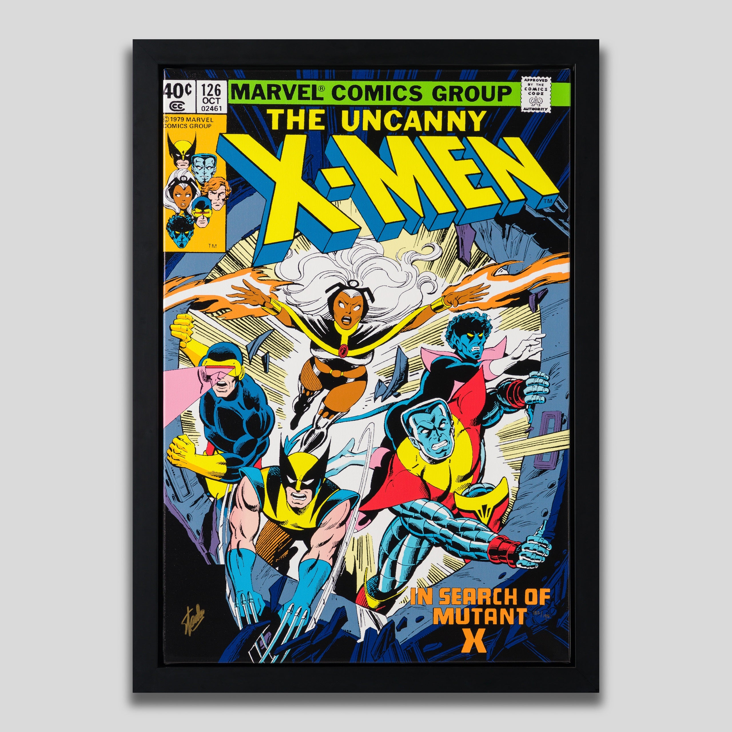 STL SLE HUM 03837 1 The Uncanny X Men #126 In Search Of Mutant X Boxed Canvas Edition