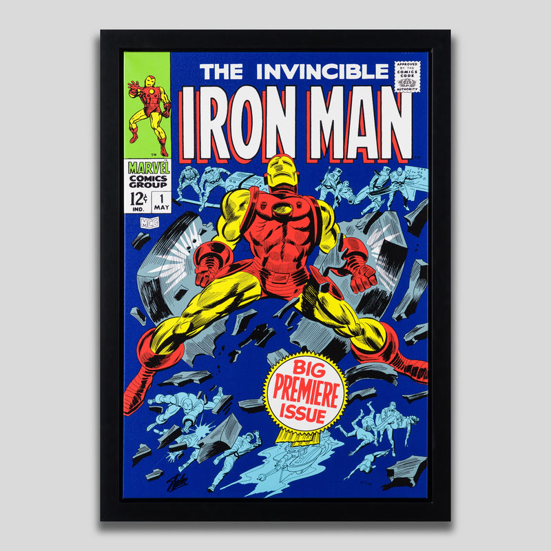 STL SLE HUM 07923 1 The Invincible Iron Man #1 Big Premiere Issue (Boxed canvas)