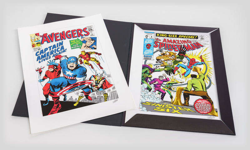 STL SLE HUM 27943 3 Marvel Superheroes Portfolio of 6 Giclee on Paper Editions