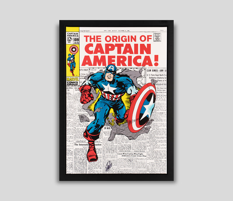 Captain America # 109 - The Origin of Captain America! (Boxed Canvas)