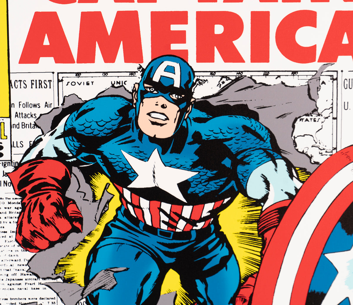 Captain America # 109 - The Origin of Captain America! | Boxed Canvas | Hand-signed by Stan Lee