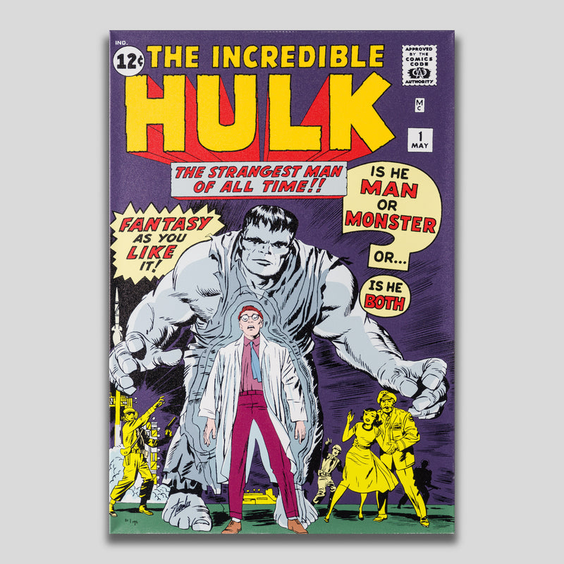 STL SLE HUM 97422 1 The Incredible Hulk #1 The Strangest Man of All Time! Boxed Canvas Edition