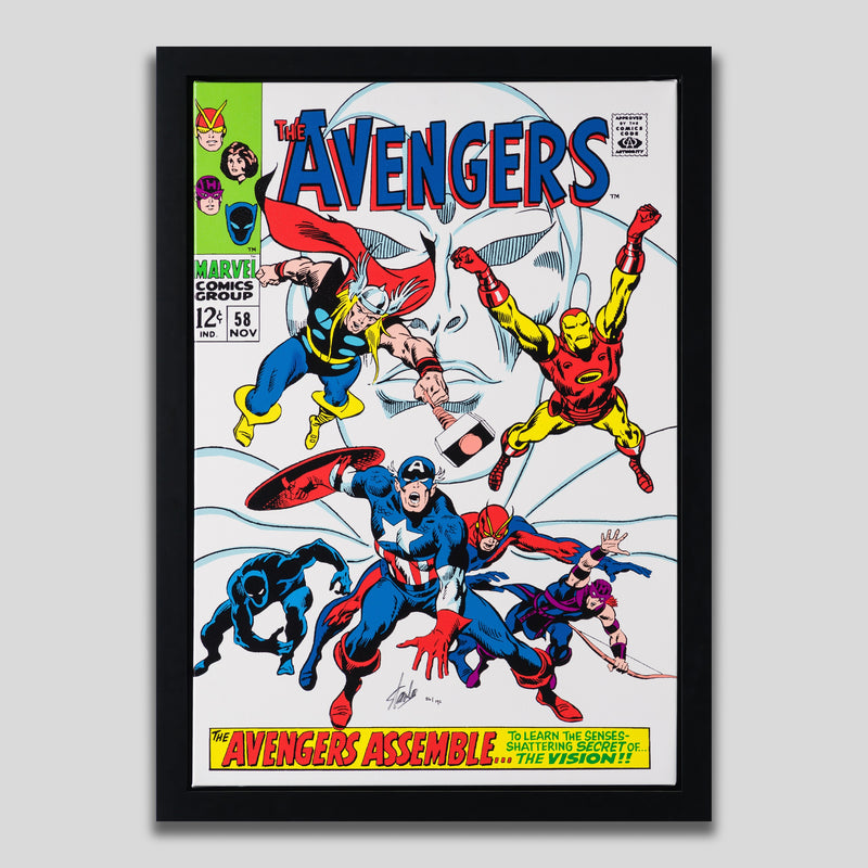 STL SLE HUM 97506 1 The Avengers #58 The Avengers Assemble Boxed Canvas Edition