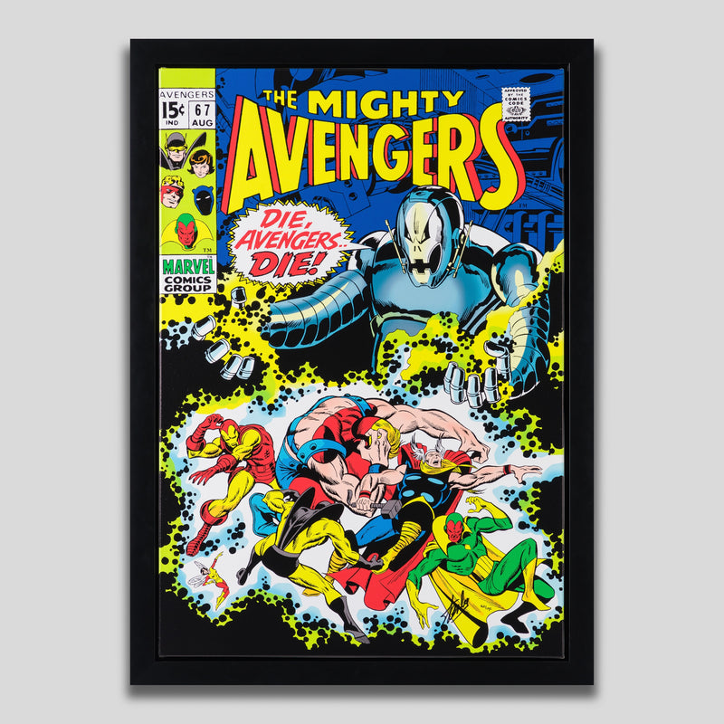 STL SLE HUM 97507 1 The Mighty Avengers #67 Die, Avengers Die! Boxed Canvas Edition