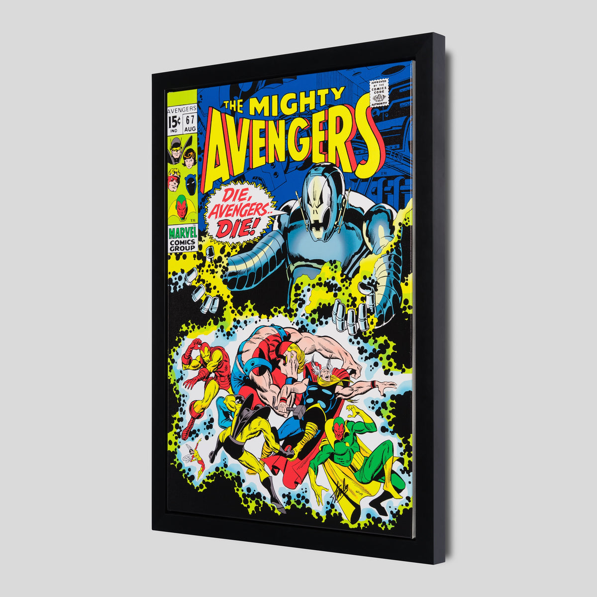 STL SLE HUM 97507 2 The Mighty Avengers #67 Die, Avengers Die! Boxed Canvas Edition