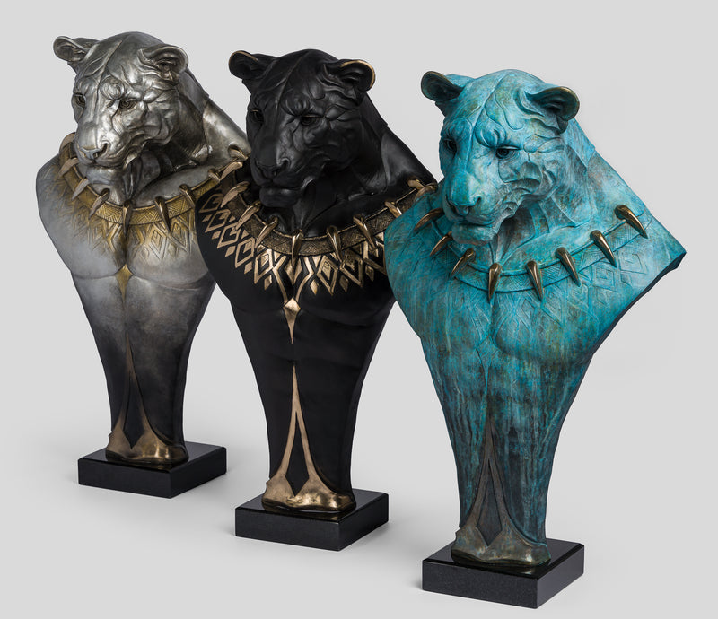 SWI SCU WWL 28609 2 Love, Power and Wisdom Set of 3 Bronze Sculptures