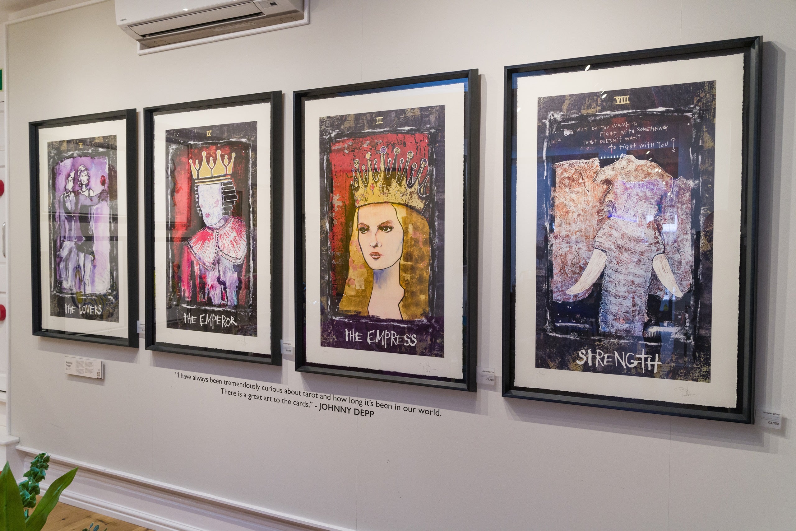 Product image 3 for johnny-depp-tarot-framed-set-of-four