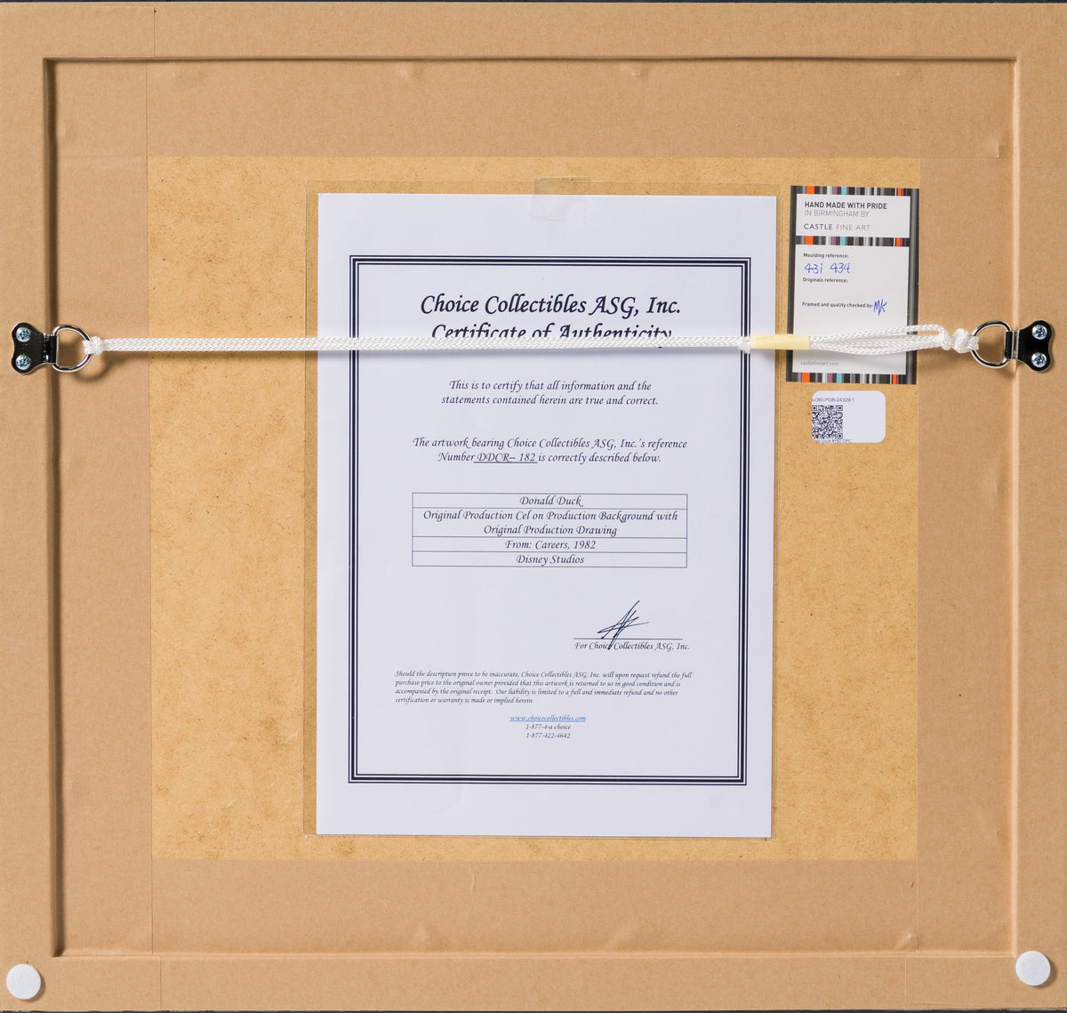 VIN ORI POR 24329 7 Donald Duck #182 OPC