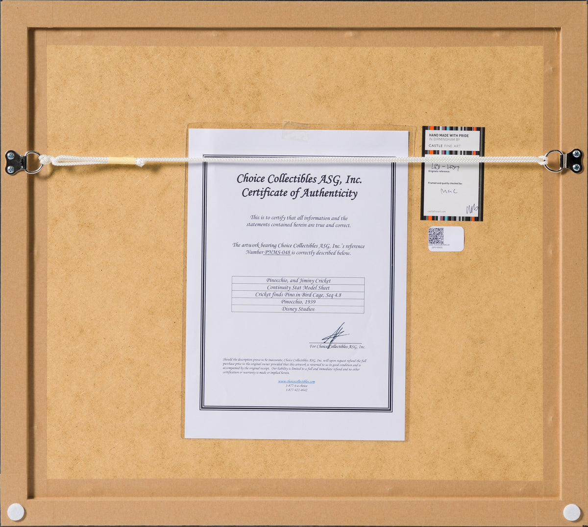 VIN ORI POR 24455 8 Pinocchio Continuity Model Sheet 20